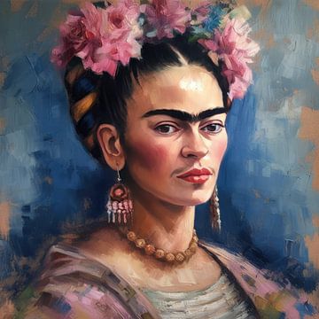 Frida Poster - Frida Art Print Painting Art by Niklas Maximilian