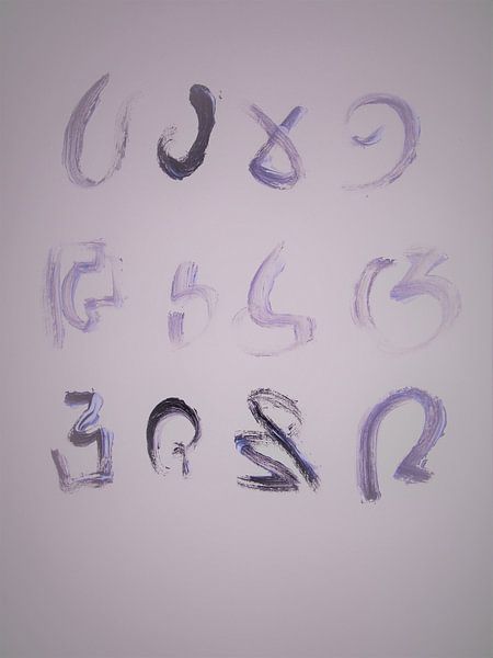 Fantacy letters purple filter von Liliane Dumont