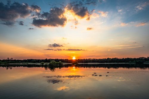 Un coucher de soleil magique