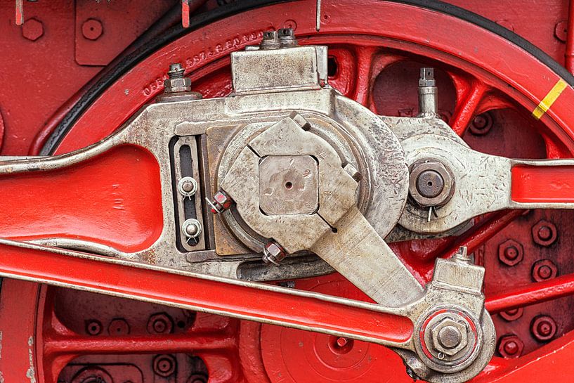 Wheel of an impressive steam train by Jenco van Zalk