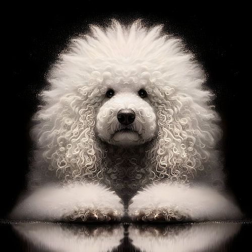 White poodle