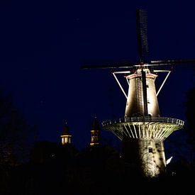 Historisch Ravenstein bij nacht van Kevin van Scherpenseel