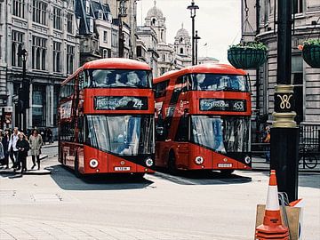 Londen stadbus van Fleur Kok
