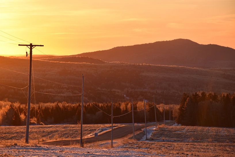 Ein Sonnenaufgang an einem Herbstmorgen von Claude Laprise