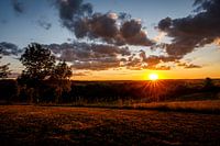 Französischer Sommer-Sonnenuntergang