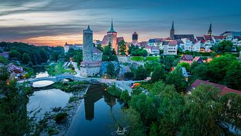 Evening magic over Bautzen - historic old town in summer light