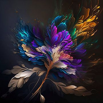 Kleurrijke bloem van Harvey Hicks