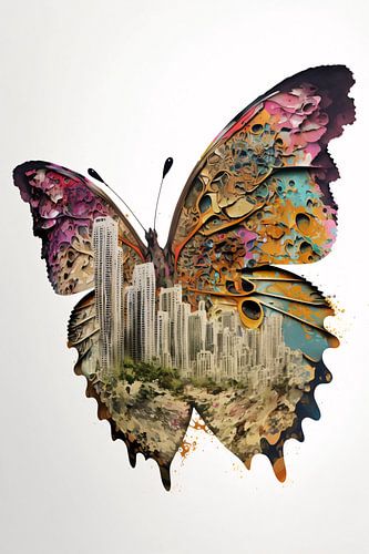 Minimalistisch stadslandschap