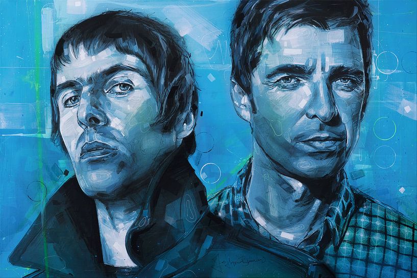 Peinture de Oasis par Jos Hoppenbrouwers