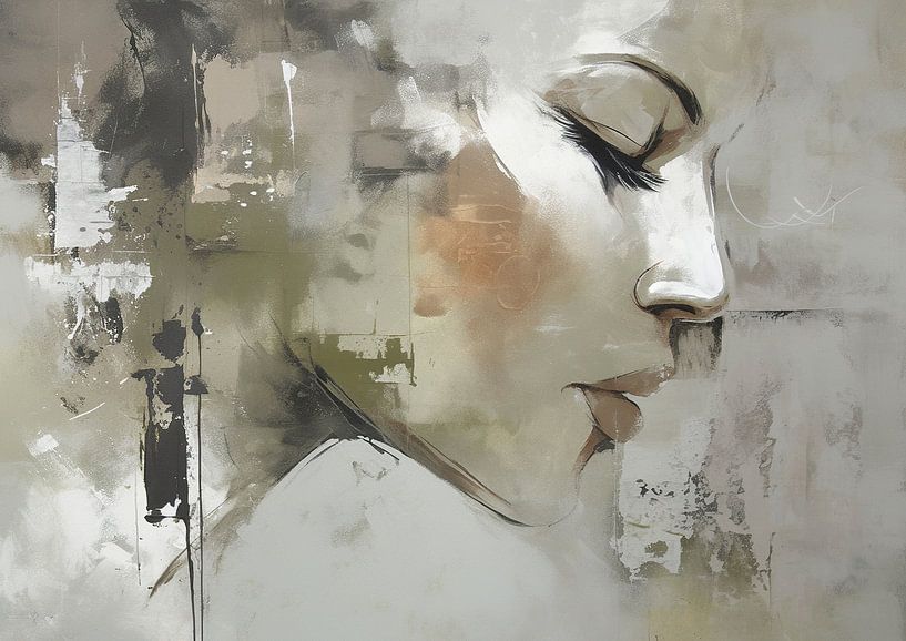 Portrait de femme par Peinture Abstraite