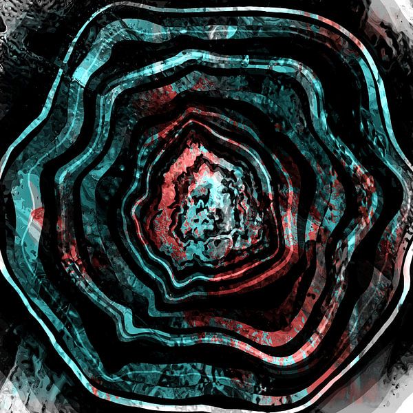 Gemstone Geode by Mad Dog Art