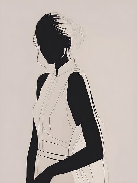 The minimalist woman by Jolique Arte