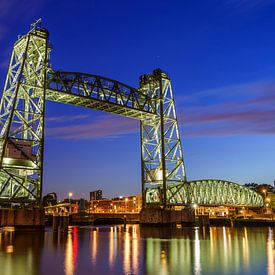 Spoorbrug De Hef in Rotterdam van Mario Brussé Fotografie