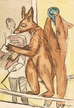 Max Beckmann - Geklede beren (1932) van Peter Balan