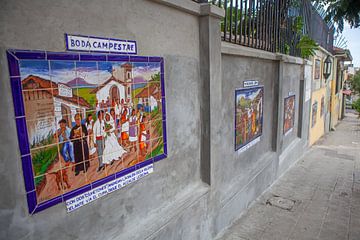 Keramiek in een straat in San José, de hoofdstad van Costa Rica