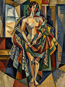 La baigneuse entre la mer et l'abri