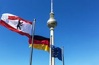 Tour de télévision de Berlin avec des drapeaux par Frank Herrmann Aperçu