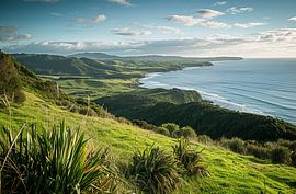 Hiking on New Zealand's coast