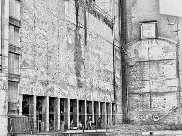 Leiden the flour mill. work in progress. by Ber Zonneveld
