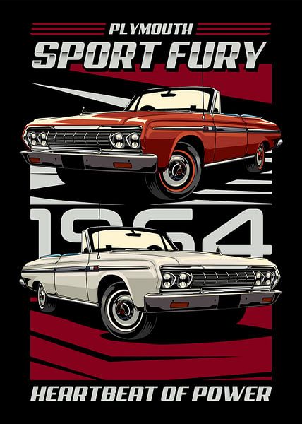 Plymouth Sport Fury Muscle Car van Adam Khabibi