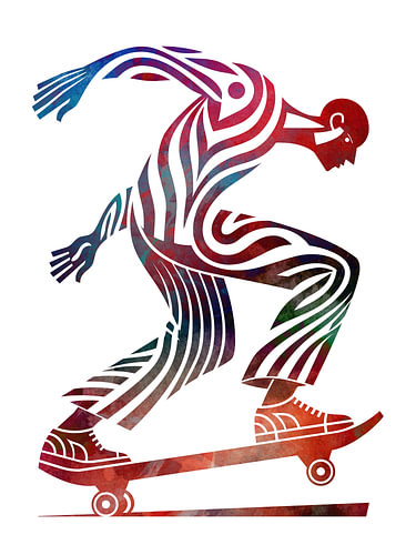 Skateboard sport art white #skate #skateboard #sport