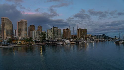 La ligne d'horizon de Waikiki.
