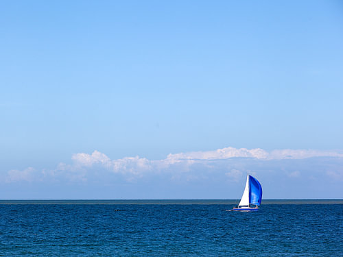 Blue sail – a sense of tranquillity