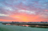 Zonsopkomst over de IJsseldelta bij Kampen in Overijssel van Sjoerd van der Wal Fotografie thumbnail