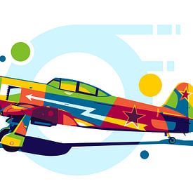 Yak-11 Elch in Pop Art von Lintang Wicaksono
