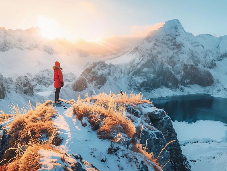 Eismeer von fernlichtsicht