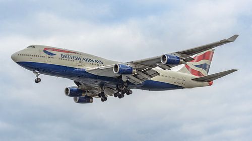 Avion de ligne Boeing 747-400 de British Airways.