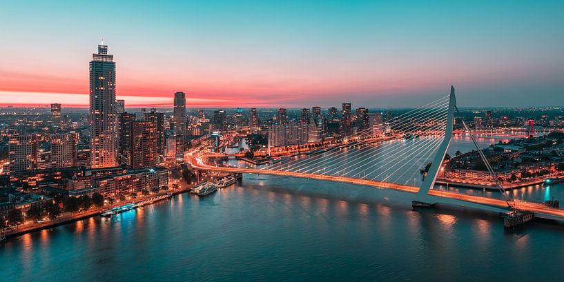 Panorama de l'horizon de Rotterdam par Nuance Beeld