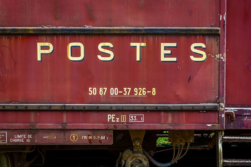 Old Postal Wagon Hombourg Belgium by Mario Brussé Fotografie