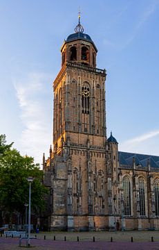 Lebuïnuskerk in Deventer bij zonsondergang, Nederland van Adelheid Smitt