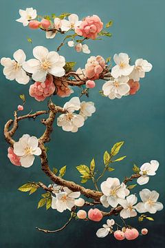 White Cherry Blossoms by Treechild