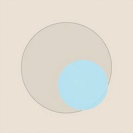 Abstract minimalism circle pastel shade by J.a Dijkstra