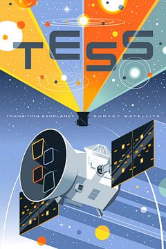 STK204962S-TESS Ruimte Telescoop Poster. van Stocktrek Images
