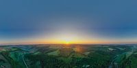 Zonsopgang Panorama over de Zwabische Alb in het grote Lautertal van Capture ME Drohnenfotografie thumbnail