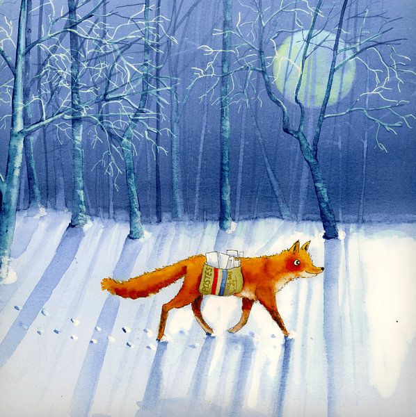 Postman Fox by Martine van Nieuwenhuyzen