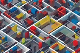 Gekleurde werkplekken van Renato Daub