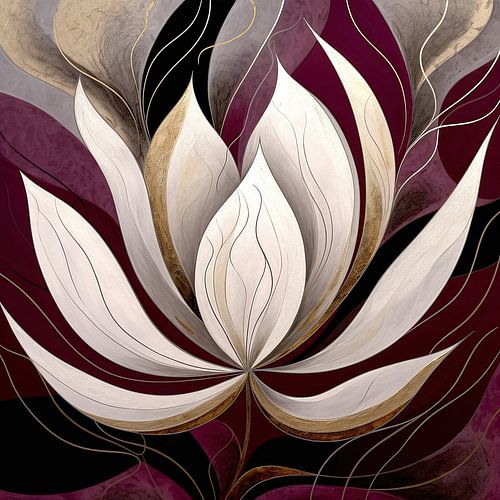 Burgundy Lotus