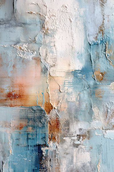 Mineral Harmony II - Neutral abstract painting by Joriali Abstract