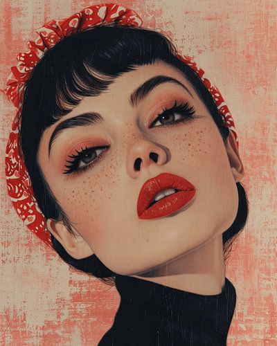 Moderne Illustration mit Vintage-Look