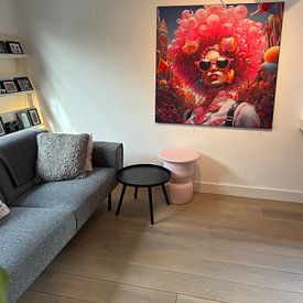 Klantfoto: Partygirl van Mirjam Duizendstra, als artframe