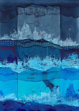 Blue waves by Prints der Nederlanden