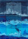 Blue waves by Prints der Nederlanden thumbnail