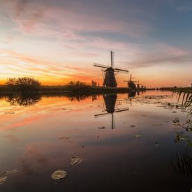 Holländische Mühle in Kinderdijk von PJS foto