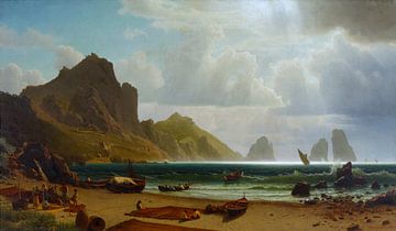 Albert Bierstadt, La baie Piccola, Capri, 1859 sur Atelier Liesjes