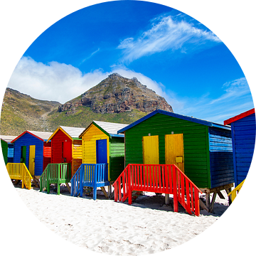 Kleurrijke Bo-kaap, Kaapstad, Zuid-Afrika van Willem Vernes