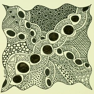 Zentangle Kunst van Anja  Bulté